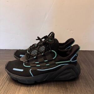 Adidas LXCON Mens Running Shoes Black Cyan Blue Boost Originals Size 7.5 FV3587